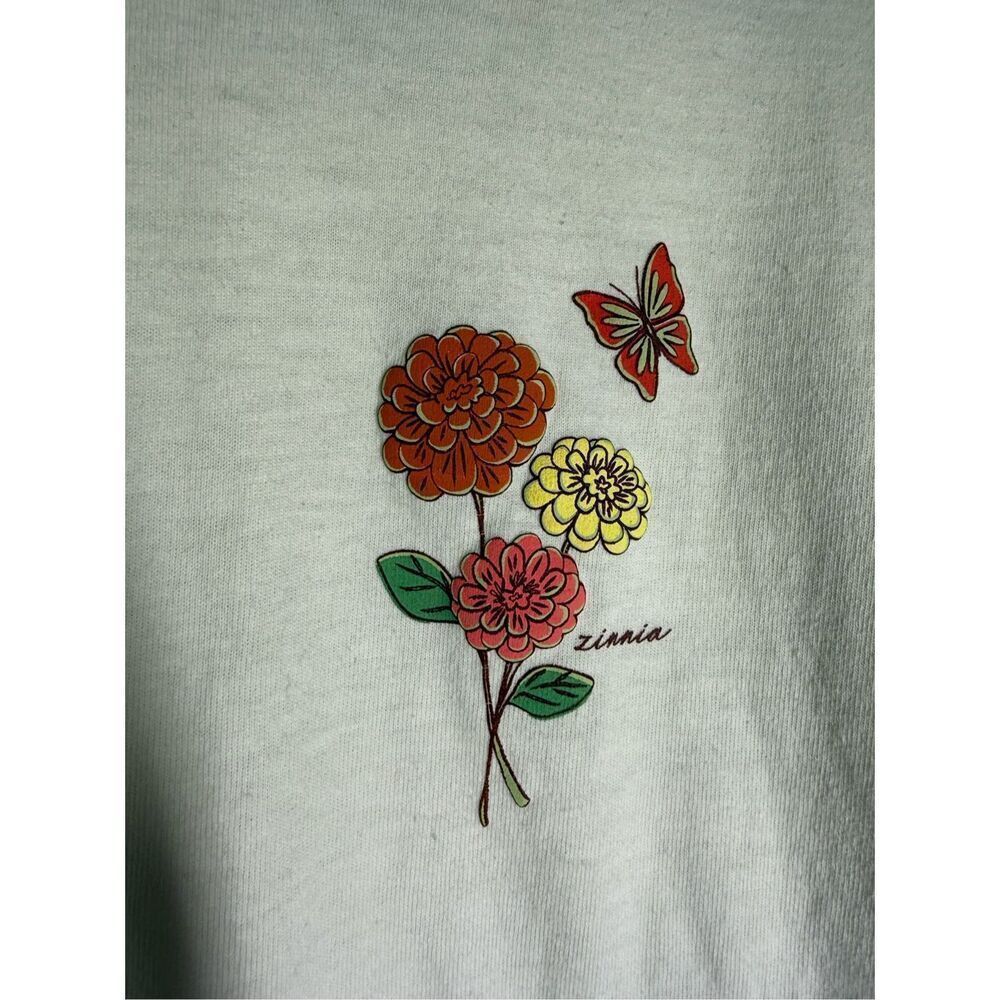 Disney Epcot Sweatshirt Womens Flower Garden Festival Ombre Grow Green Sz S - Picture 3 of 16